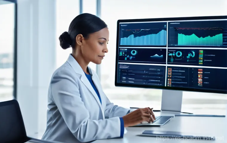 보건의료행정사 경력직 이직 팁 - **Digital Transformation in Healthcare Administration:**
    A professional, female, in her late 40s...