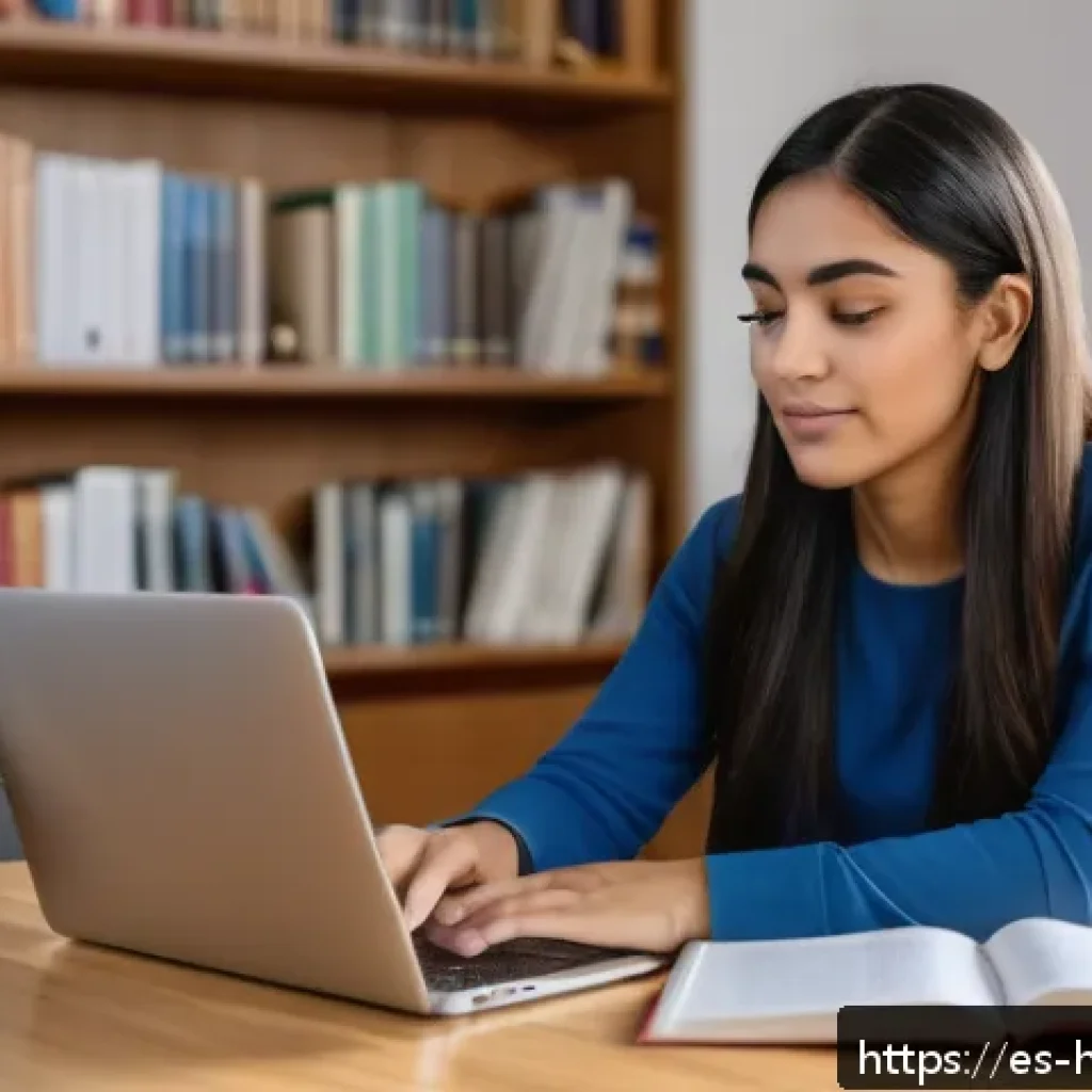 보건의료행정사 온라인 강의 추천 - A modern online learning environment featuring a young Hispanic woman studying health administration...